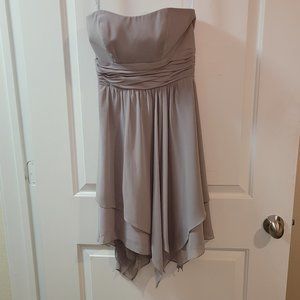 Alfred Angelo Moonlight Waltz Gray Bridesmaid Dress